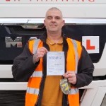 Happy Customer HGV Training at GS Driver Training